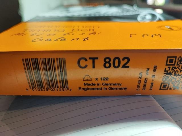 CT802 CONTINENTAL Ремень ГРМ купить в Каменское