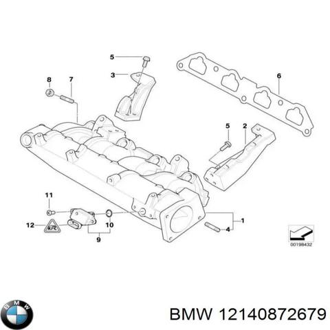 Датчик абсолютного давления в коллекторе 12140872679 BMW