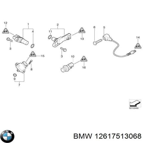 Манометры (указатель давления масла) 12617513068 BMW