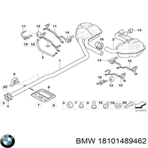 Глушитель задний 18101489462 BMW