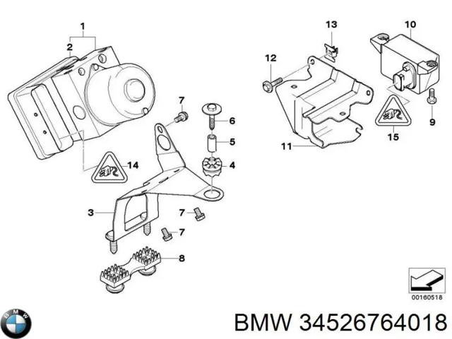 Датчик продольного ускорения 34526764018 BMW