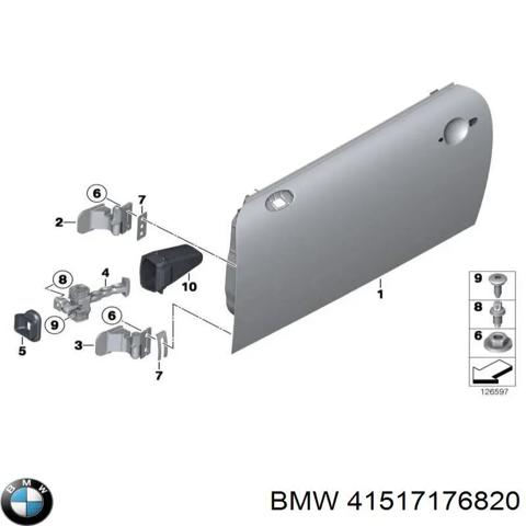 Петля передней двери, правой 41517176820 BMW