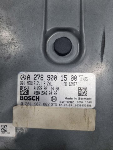 Компьютер двигателя A2789001500 MERCEDES