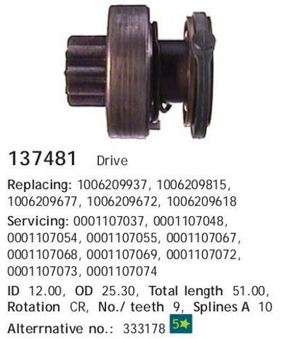  Бендикс 137481 CARGO