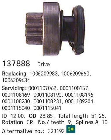  Бендикс 137888 CARGO