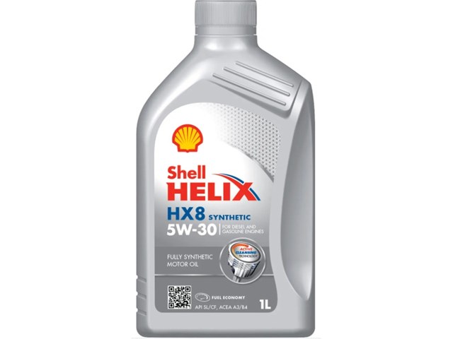 Олива моторна 5w-30 синтетика 1 л shell helix hx8 a3/b4 sn/cf 550040462