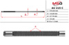 Вал/шток рулевой рейки AU215C MS GROUP