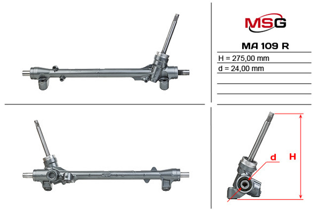 MAZDA BJS832110 Рулевая рейка в наличии Кривой Рог