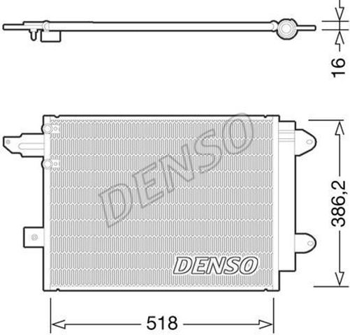 Радиатор системы охлаждения кондиционера DCN02005 DENSO