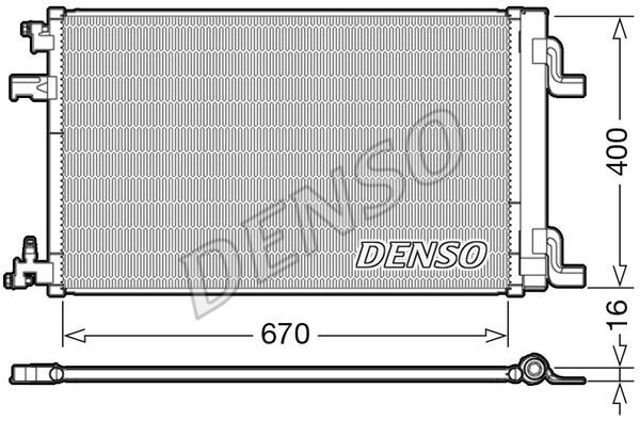 Трубопроводы и радиатор кондиционера DCN20002 DENSO