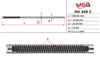 Вал/шток рулевой рейки HO205C MS GROUP