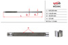 Вал/шток рулевой рейки ME209C MS GROUP
