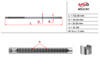 Вал/шток рулевой рейки ME215C MS GROUP