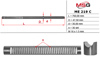 Вал/шток рулевой рейки ME219C MS GROUP