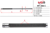 Вал/шток рулевой рейки MT206C MS GROUP