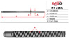 Вал/шток рулевой рейки MT216C MS GROUP