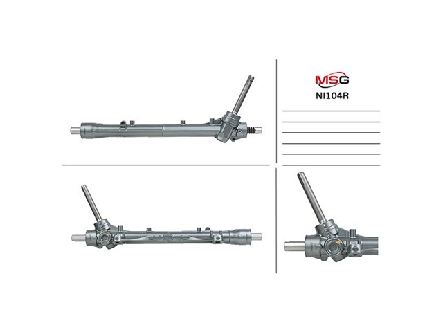 Рулевая рейка NI104R MSG Rebuilding