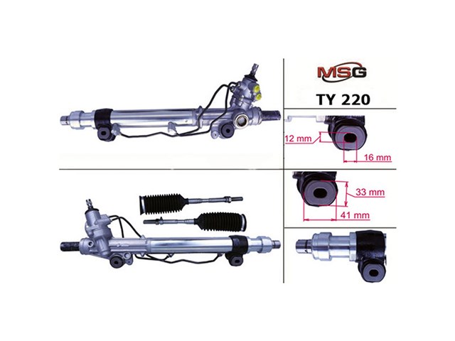 Рулевая рейка TY220 MS GROUP