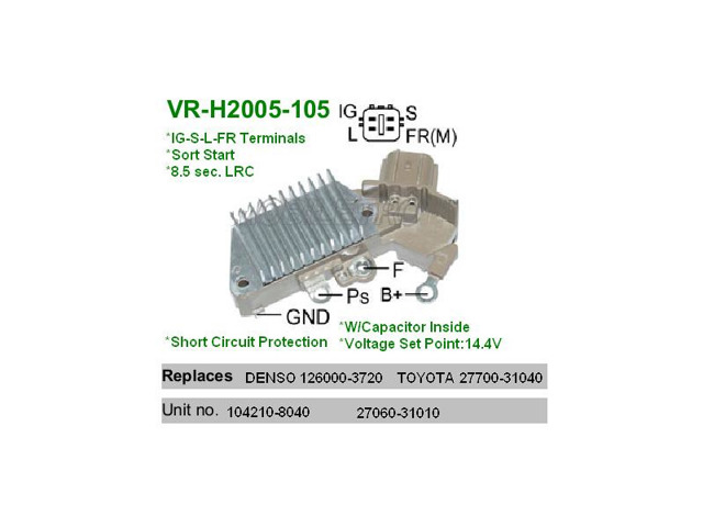 Реле-регулятор напряжения VRH2005105 MOBILETRON