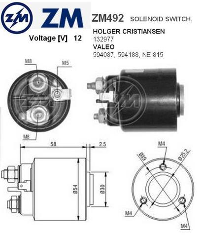 Втягивающее ZM492 ZM