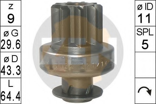 Привод стартера ZN1734 ZEN
