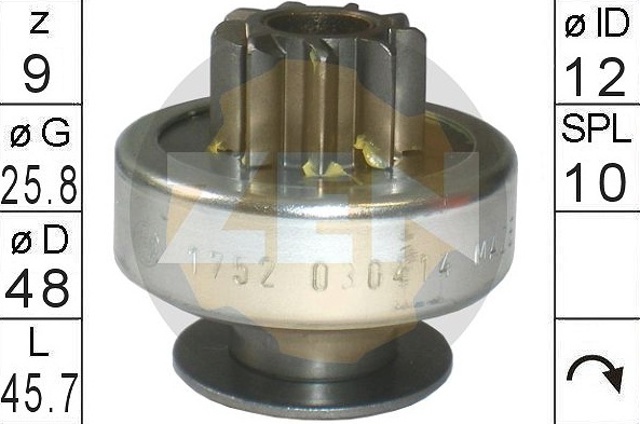 Привод стартера ZN1752 ZEN