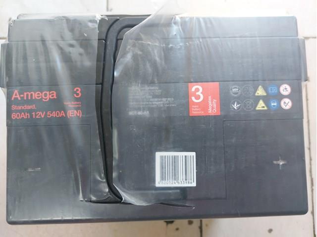 Акумулятор (акб) a mega batteries standard 6ст-60-аз(1) 540a (242175190) 15,9кг