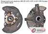 Поворотный кулак левый c abs  -05 1.2 8v  1.4 8v  1.6 16v 1.9d 22шл fiat doblo 00-09 (фиат добло); 46540655 46540655