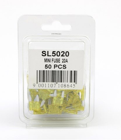Запобіжник mini 20a (пластикова упаковка по 50шт) SL5020