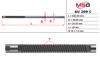Вал/шток рулевой рейки AU209C MS GROUP