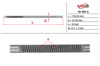 Вал/шток рулевой рейки KI101C MS GROUP
