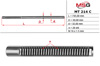 Вал/шток рулевой рейки MT214C MS GROUP