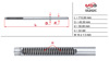 Вал/шток рулевой рейки SS202C MS GROUP