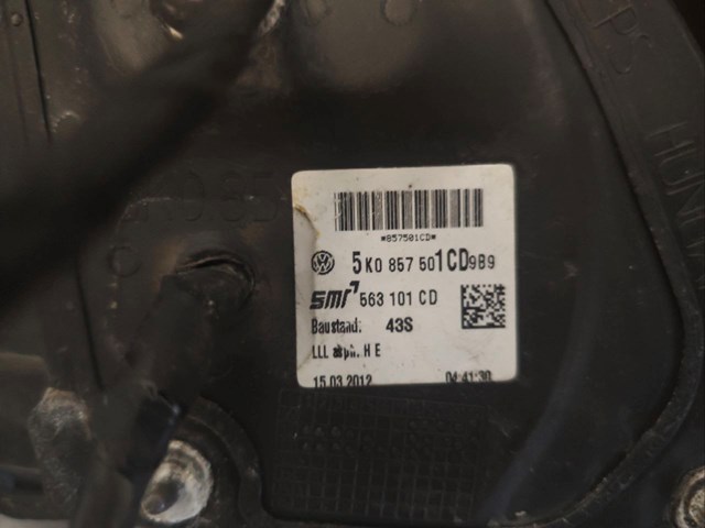 5K0857501CD VAG Левое боковое зеркало купить в Сумы