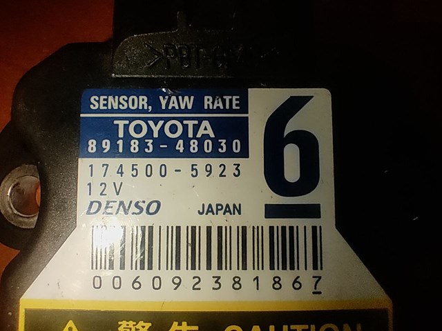 TOYOTA 8918348030 Датчик поперечного ускорения (ESP) в наличии Сумы