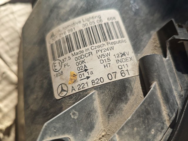 A2218200761 MERCEDES Левая фара купить в Черкассы
