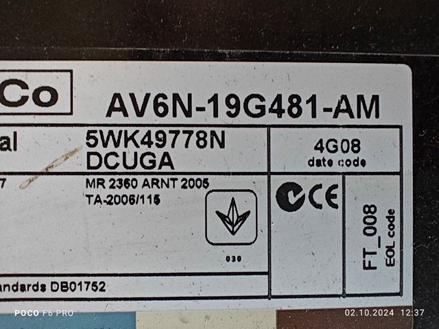 AV6N19G481AM FORD купить в Тернополь
