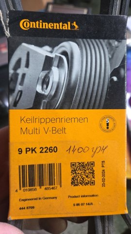 9PK2260 CONTINENTAL Ремень агрегатов приводной купить в Харьков