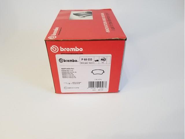BREMBO P68033 Колодки тормозные передние дисковые в наличии Павлоград
