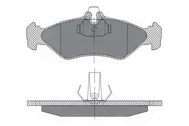 Задние дисковые колодки SP301 SCT