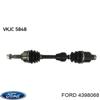 Піввісь (привід) передня, права  на Ford MONDEO-III hatchback (B5Y) (01.00 - 12.07) 2.0 16V DI (11.00 - ) D6BA 4398068