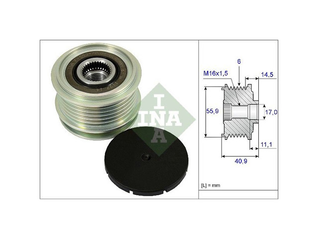 Инерционный шкив Mitsubishi Outlander II XL