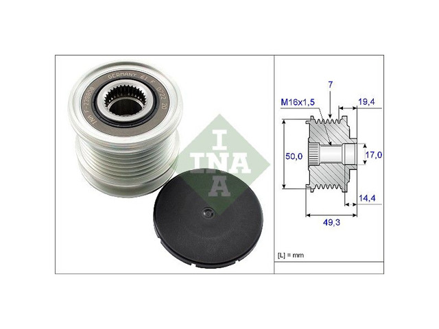 Инерционный шкив 535014010 INA