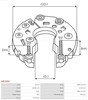 Диодный мост генератора ARC0052 AS