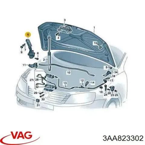 3AA823302 VAG Петля капота правая купить в Львов