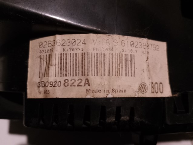 3B0920822A VAG Панель приборов купить в Павлоград