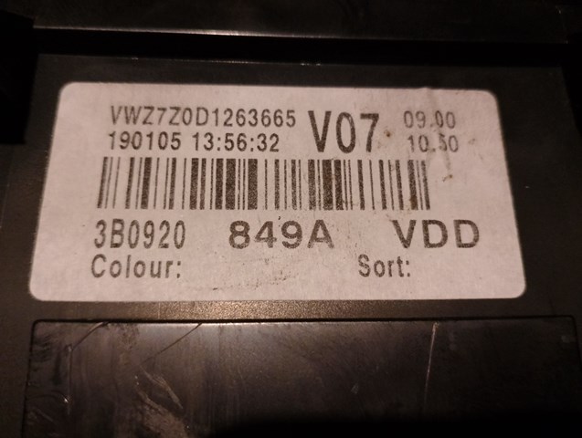 VAG 3B0920849A Приборная доска (щиток приборов) в наличии Винница