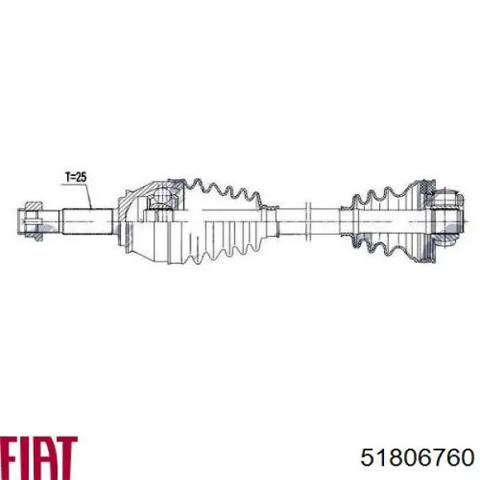 Привод передний правый 51806760 FIAT