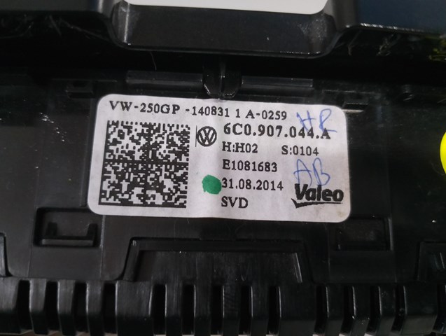 6C0907044A VAG Блок управления режимами отопления/кондиционирования купить в Сумы