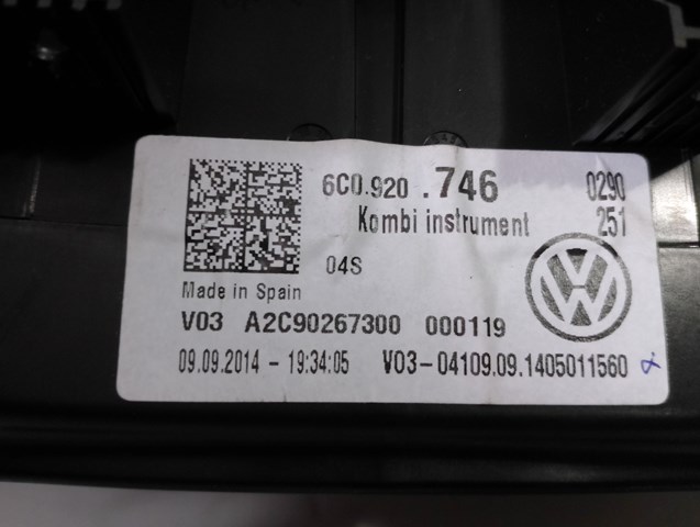 6C0920746 Панель приборов купить Полтава